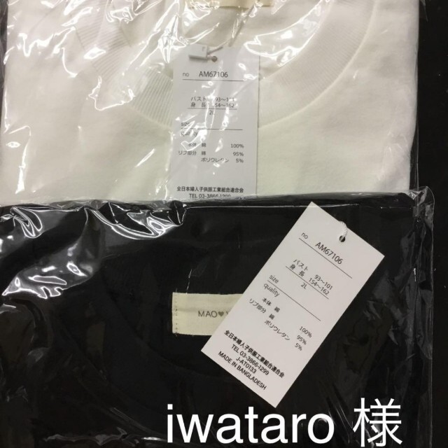 iwataro様 レディースのトップス(Tシャツ(半袖/袖なし))の商品写真