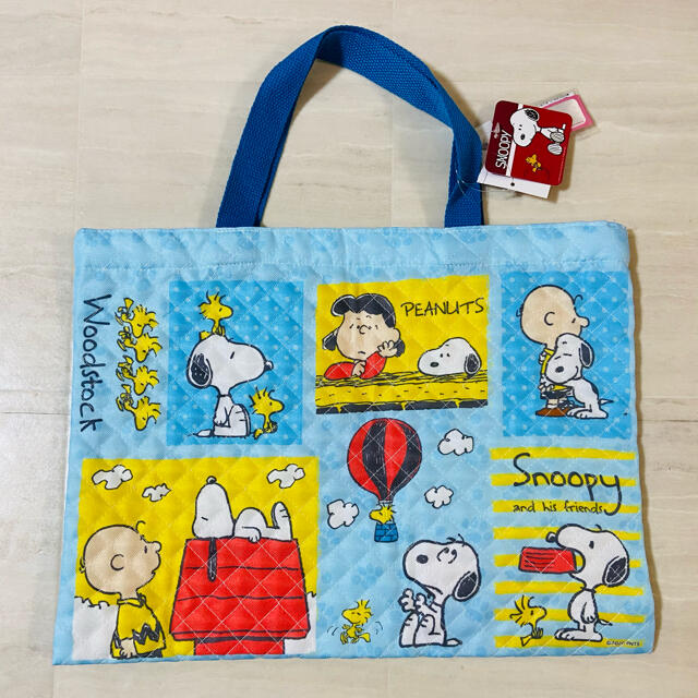 SNOOPY - 新品☆スヌーピー キルティングレッスンバッグ の通販 by y ...