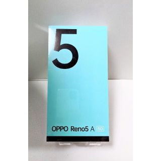 オッポ(OPPO)の新品/OPPO/Reno5 A/アイスブルー/SIMフリー/納品書付属/保証あり(スマートフォン本体)