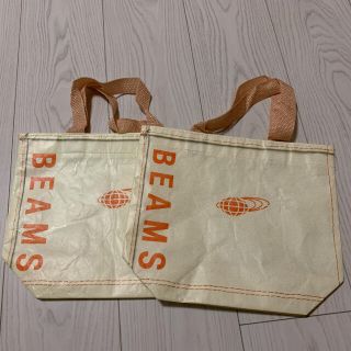 ビームス(BEAMS)のbeams ショッパー　2枚セット　エコバッグ　ビームス　トートバッグ(トートバッグ)