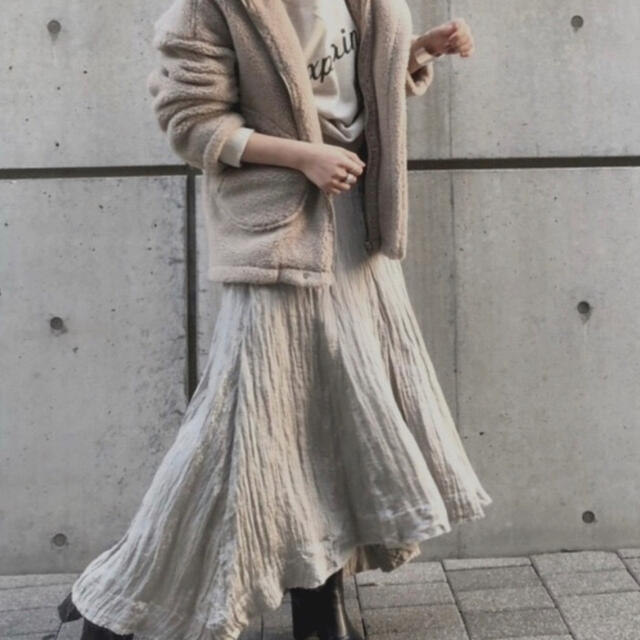 ETRE TOKYOワッシャーサテンマーメイドスカートスカート