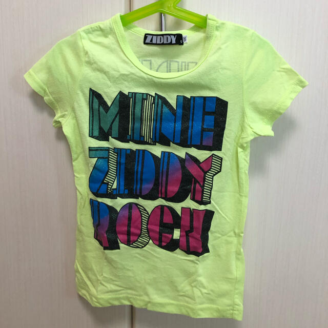 ZIDDY(ジディー)のZIDDY トップス 黄緑虹色 キッズ/ベビー/マタニティのキッズ服女の子用(90cm~)(Tシャツ/カットソー)の商品写真