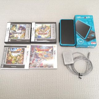 スクウェアエニックス(SQUARE ENIX)のNew Nintendo 2DS LL + DQ5,DQ6,DQ7,DQ8セット(携帯用ゲームソフト)