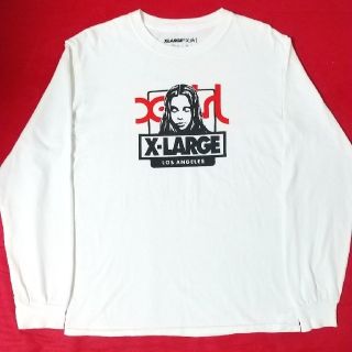 エクストララージ(XLARGE)のX-LARGE X-GIRL エックスガール コラボ S 白 ホワイト ロンT(Tシャツ/カットソー(七分/長袖))