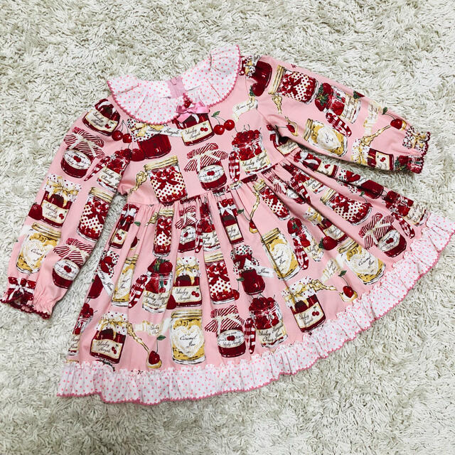 Shirley Temple(シャーリーテンプル)のシャーリーテンプル　ジャム瓶　90cm キッズ/ベビー/マタニティのキッズ服女の子用(90cm~)(ワンピース)の商品写真