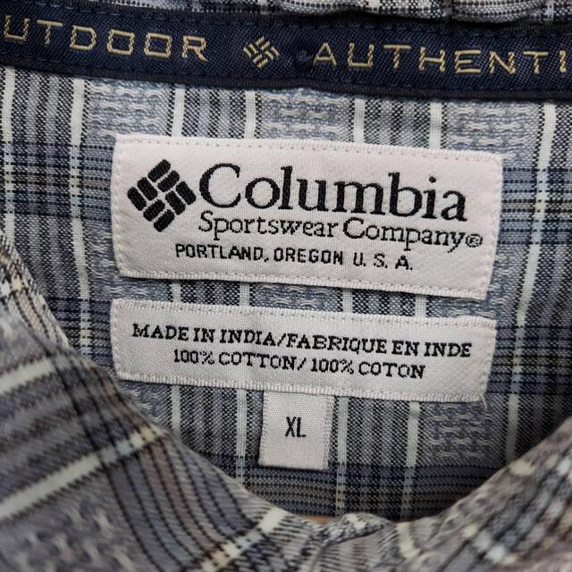 Columbia(コロンビア)のColumbia コロンビア　半袖シャツ　チェック　古着　オーバーサイズ　レア メンズのトップス(シャツ)の商品写真