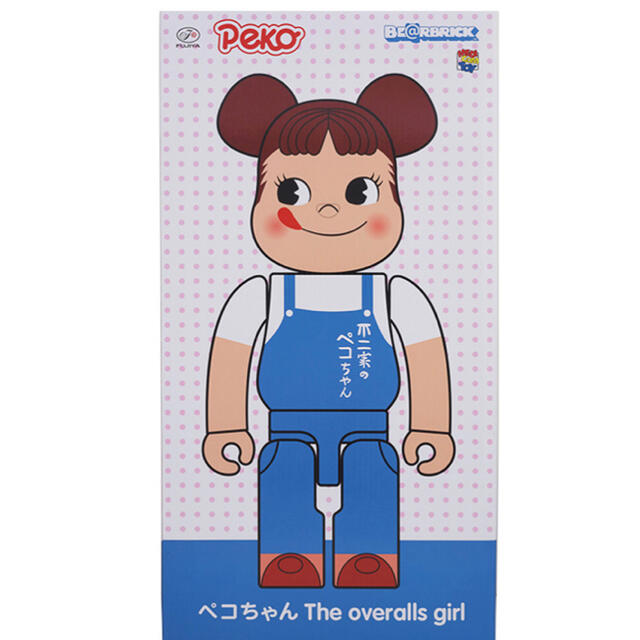 BE@RBRICK ファミリータウンペコちゃん 1000％　overalls