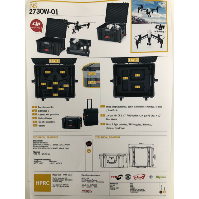 【新品】DJI Inspire 1 ハードケース エンタメ/ホビーのおもちゃ/ぬいぐるみ(ホビーラジコン)の商品写真