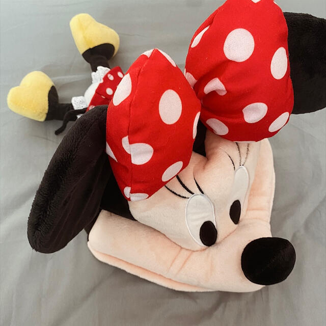 Disney(ディズニー)のミニーちゃんの帽子 エンタメ/ホビーのおもちゃ/ぬいぐるみ(キャラクターグッズ)の商品写真