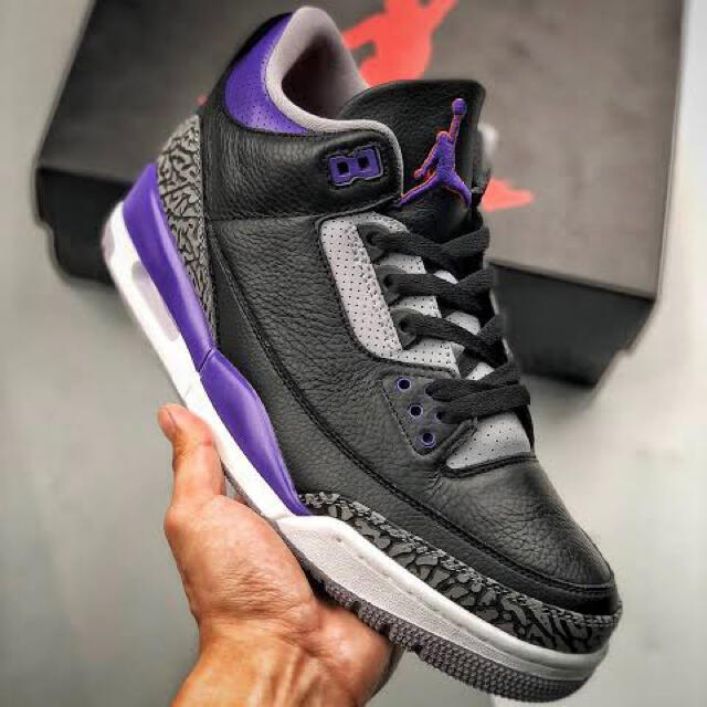 ョーダンシ】 NIKE - NIKE AIR JORDAN 3 RETRO COURT PURPLEの通販 by