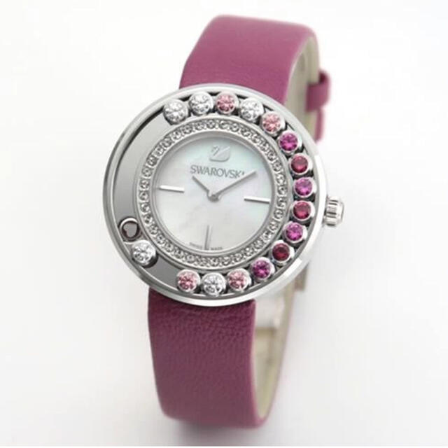 腕時計スワロフスキー　腕時計　キラキラ　ピンク　LOVELY Crystal