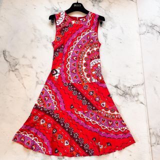 エミリオプッチ(EMILIO PUCCI)の【美品】エミリオプッチ♡膝丈ワンピース(ひざ丈ワンピース)