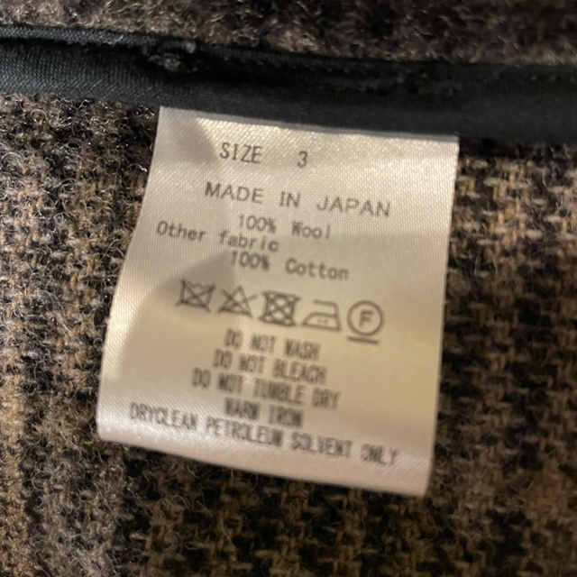 MARKAWEAR(マーカウェア)の 美品MARKAWARE CPO TWEED SHAGGY サイズ3 20AW メンズのジャケット/アウター(ブルゾン)の商品写真