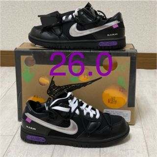 ナイキ(NIKE)のNike Dunk Low Off-White Lot 50  26.0cm(スニーカー)