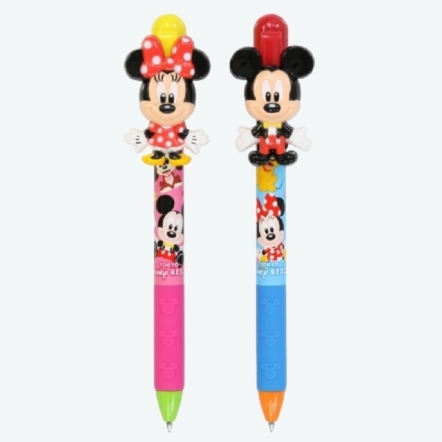 Disney(ディズニー)のTDL ミッキーミニーボールペン黒 2本セット エンタメ/ホビーのおもちゃ/ぬいぐるみ(キャラクターグッズ)の商品写真