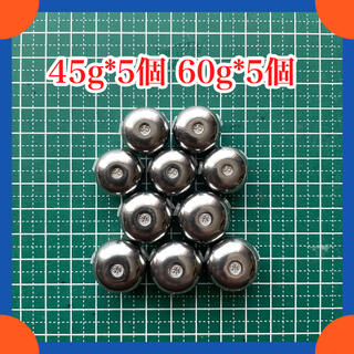 タイラバタングステンシンカー 45g*5個、60g*5個 ヘッド ジグ(ルアー用品)