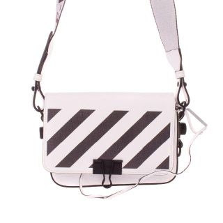 オフホワイト(OFF-WHITE)のOFF-WHITE ミニクリップ レザーバッグ クロスボディバッグ(ショルダーバッグ)