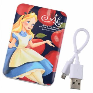 ディズニー(Disney)の【新品未使用】不思議の国のアリス　モバイルバッテリーチャージャー(バッテリー/充電器)