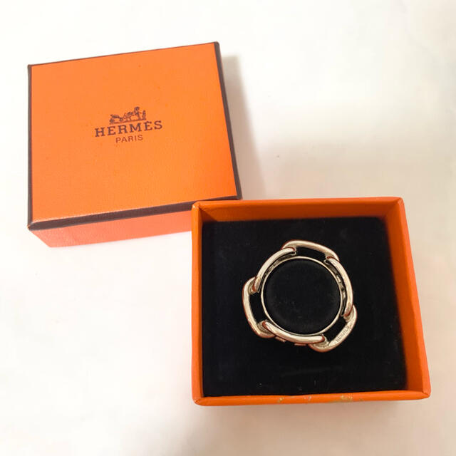 美品 HERMES エルメス シェーヌダンクル スカーフリング clubpetschile.cl