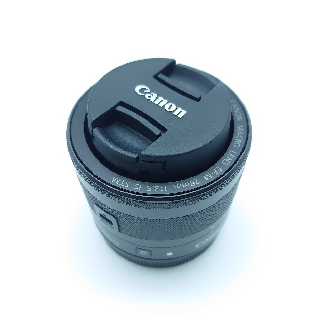 Canon(キヤノン)の新品 保証 Canon マクロレンズ EF-M28mm F3.5 IS STM  スマホ/家電/カメラのカメラ(レンズ(単焦点))の商品写真