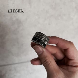 ディーゼル(DIESEL)の6/30まで！DIESEL チェーンレザーリング(リング(指輪))