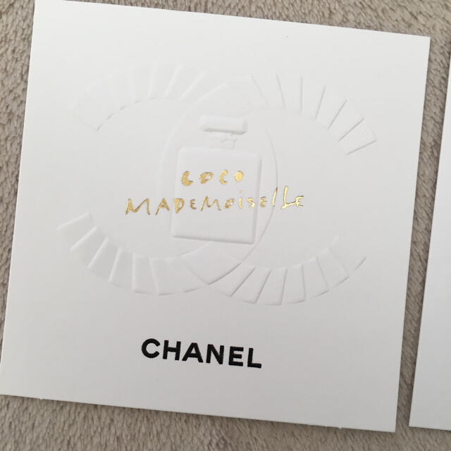 CHANEL(シャネル)のCHANELシャネル ロゴ　ムエット  2枚 エンタメ/ホビーのエンタメ その他(その他)の商品写真