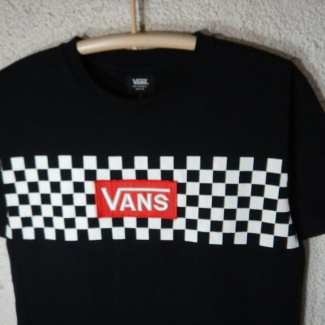 VANS(ヴァンズ)のo3495　VANS　半袖　チェック　デザイン　tシャツ　人気　ストリート メンズのトップス(Tシャツ/カットソー(半袖/袖なし))の商品写真