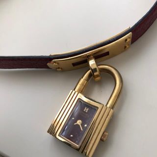 エルメス(Hermes)のエルメス  ケリーウォッチ　赤色(腕時計)