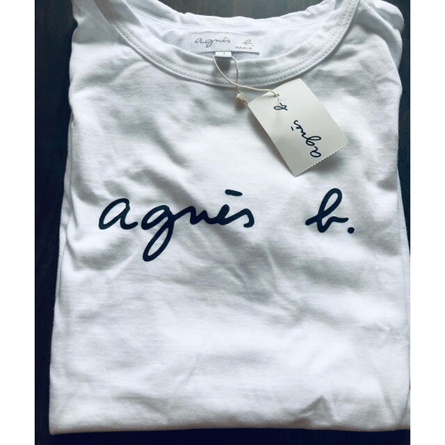 agnes b.(アニエスベー)のアニエスベー agnes b. Tシャツ 白 レディースのトップス(Tシャツ(半袖/袖なし))の商品写真