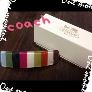 コーチ(COACH)のcoach バレッタ(ヘアピン)