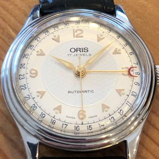 オリス(ORIS)のひこうき雲様専用　オリス ビッグクラウン ポインターデイト 自動巻きメンズ(腕時計(アナログ))