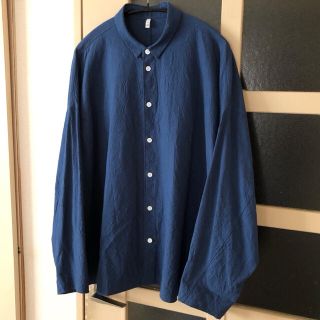 ネストローブ(nest Robe)の極美品17aw FIRMUM 20/1コットンシーチングオーバーワイドシャツＸＳ(シャツ/ブラウス(長袖/七分))