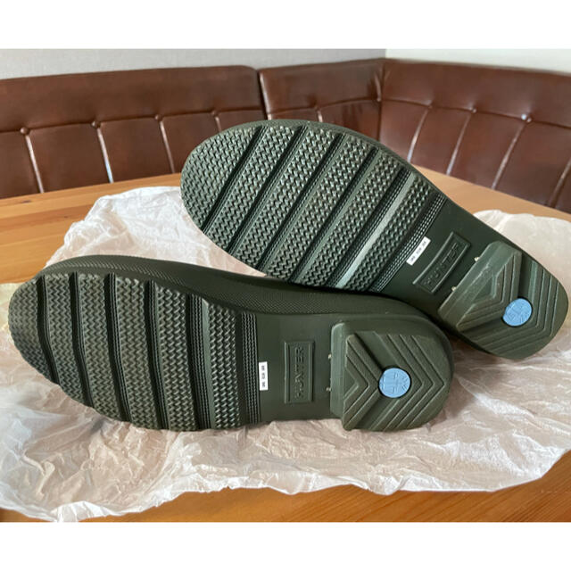 HUNTER(ハンター)の美品ハンター レインブーツHUNTER ダークオリーブ US8（25.0cm）） レディースの靴/シューズ(レインブーツ/長靴)の商品写真