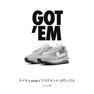 ナイキ(NIKE)のNIKE×sacai×fragment ナイキ　サカイ　フラグメント(スニーカー)