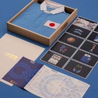 アディダス(adidas)のLサイズ  サッカー日本代表100周年アニバーサリーユニフォーム パッケージ付き(記念品/関連グッズ)