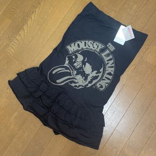 マウジー(moussy)の新品7000円★マウジー★ドクロ柄★ベアトップワンピース★水着の上にもオススメ(オールインワン)