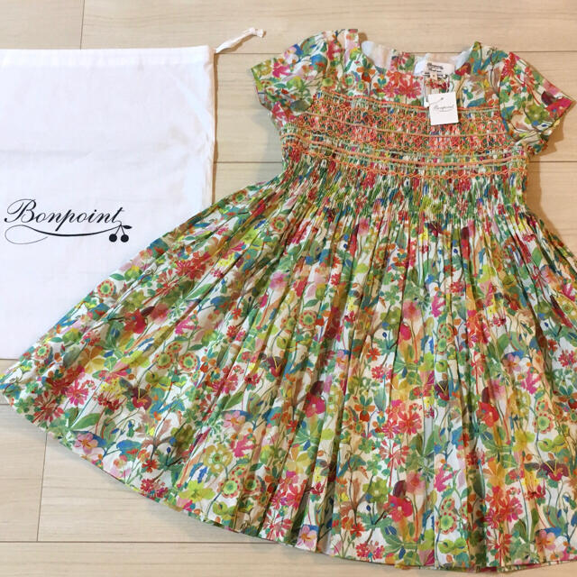 新品 ボンポワン bonpoint デュセス duchesse ワンピース 8A 【2022