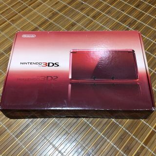 ニンテンドー3DS(ニンテンドー3DS)のNintendo 3DS 本体  希少のフレアレッド　ソフト付き(携帯用ゲーム機本体)