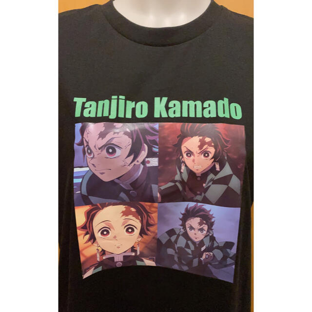 BANDAI(バンダイ)の鬼滅の刃　オリジナル　竈門　タンジロウ　tシャツ　半袖　ブラック2 メンズのトップス(Tシャツ/カットソー(半袖/袖なし))の商品写真