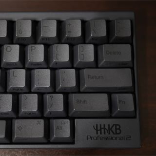 フジツウ(富士通)のHHKB Professional2 英字配列、刻印あり、墨モデル(PC周辺機器)