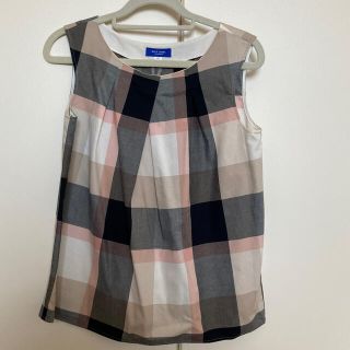 バーバリーブルーレーベル(BURBERRY BLUE LABEL)のクレストブリッジブルーレーベル　ノースリーブブラウス(シャツ/ブラウス(半袖/袖なし))