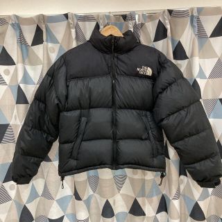 ザノースフェイス(THE NORTH FACE)のノースフェイス ヌプシダウンジャケット 1番人気 黒色 ブラック シンプル(ダウンジャケット)