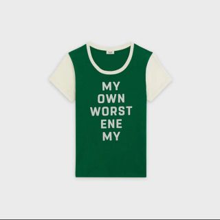 セリーヌバイエディスリマン 20SS 2X309693I フロッキープリントTシャツ メンズ XS