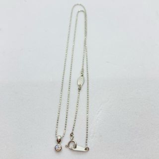 ELLE Pt900/850ダイヤモンドネックレス D0.23 2.9g