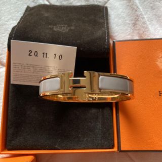 エルメス(Hermes)のエルメス　H バングル　クリッククラック　pm マロングラッセ色(ブレスレット/バングル)