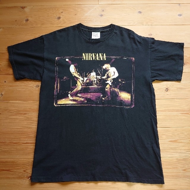 90'S 当時物　NIRVANA タツノオトシゴTシャツ　ヴィンテージ　XL