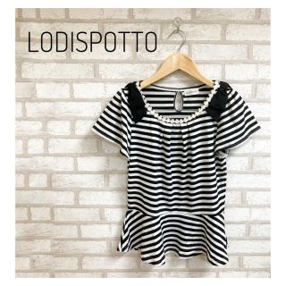 ロディスポット(LODISPOTTO)のLODISPOTTO ロディスポット レディース カットソー M ボーダー(カットソー(半袖/袖なし))