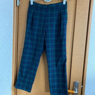 earth music&ecology チェック柄ストレートパンツ L ブラウン danto.jp