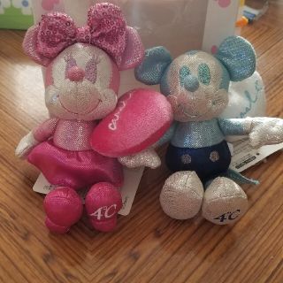 ヨンドシー(4℃)の4℃  ミッキー＆ミニー  コラボマスコット(キャラクターグッズ)