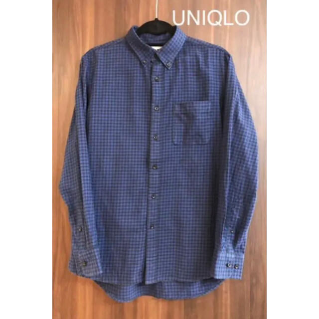 UNIQLO(ユニクロ)の【中古美品】UNIQLOチェックシャツ／Ｌ　長袖 メンズのトップス(シャツ)の商品写真